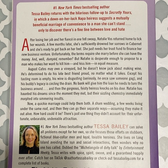 Unfortunately Yours by Tessa Bailey - Adult Romance Paperback Book - Picture 6 of 7